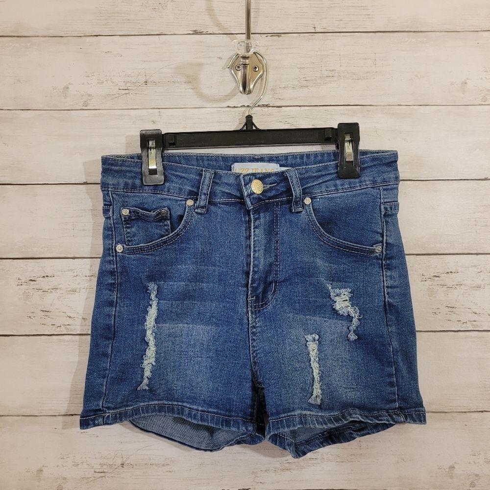 Boutique Brand Distressed Jean Shorts Beach Summer Size Tagged L Fits like Small